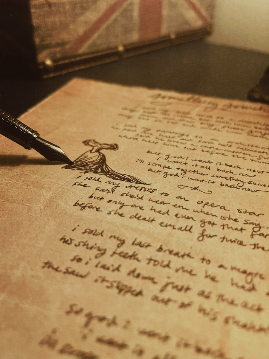 Handwritten Lyrics from Hannah Wyatt